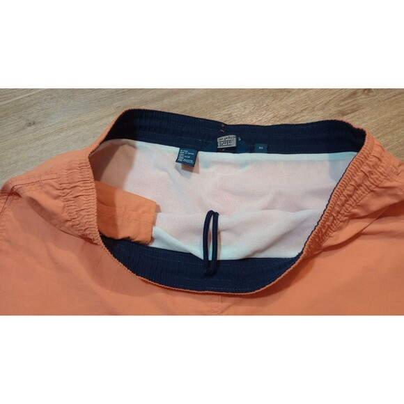 VTG POLO Ralph Lauren Board Shorts Mens Large Orange Nylon Little Pony Trunks 38 - Picture 6 of 16
